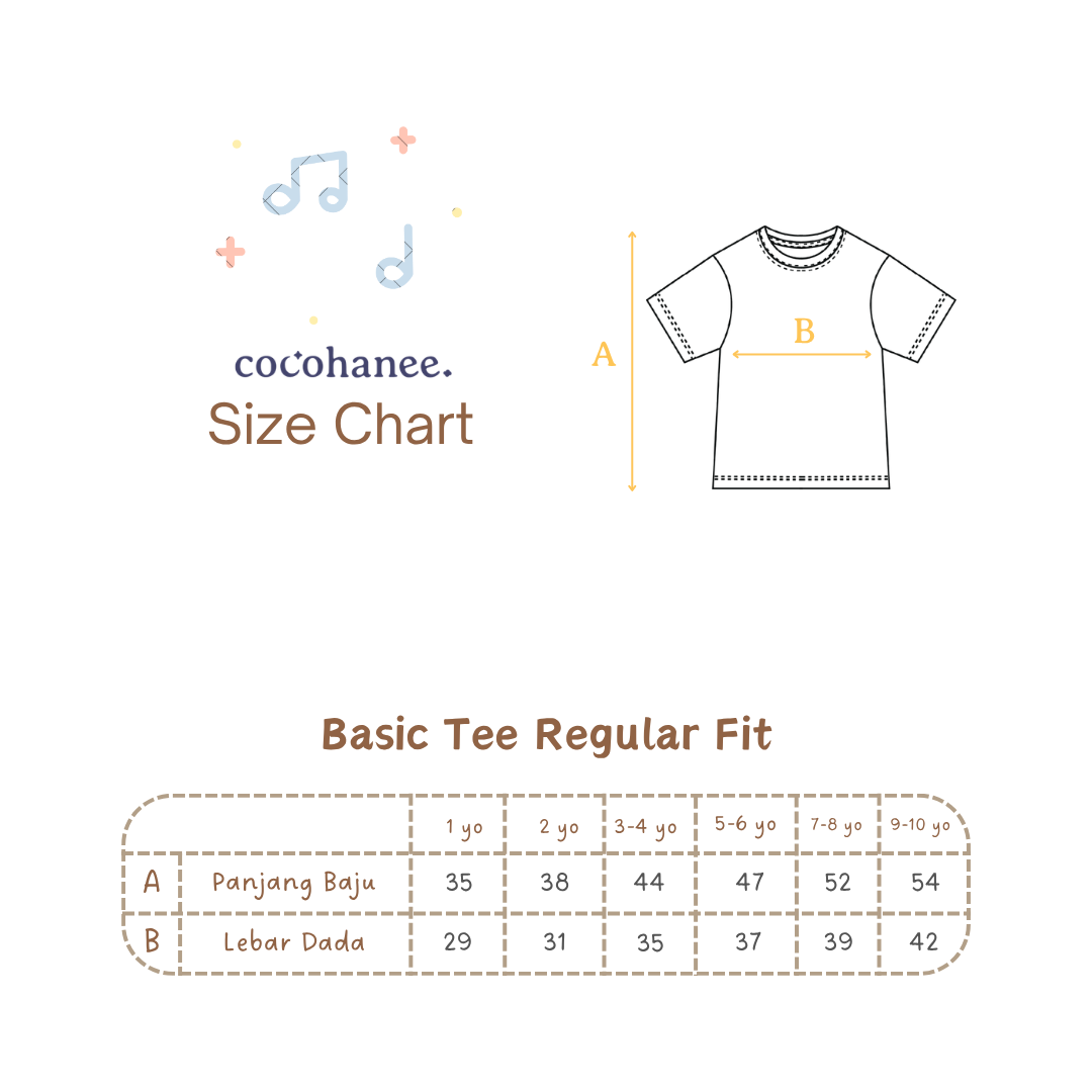 Cocohanee - Basic Signature Tee - Baju Atasan Anak