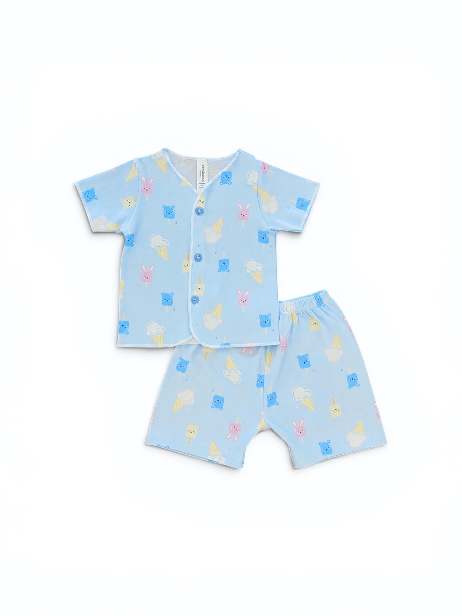 Popsicle - Baby Short Button Down Pajamas - Piyama Bayi Motif