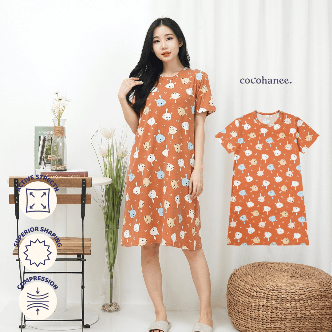 Brown Puppies - Snuggle Tee - Piyama Tidur Dewasa