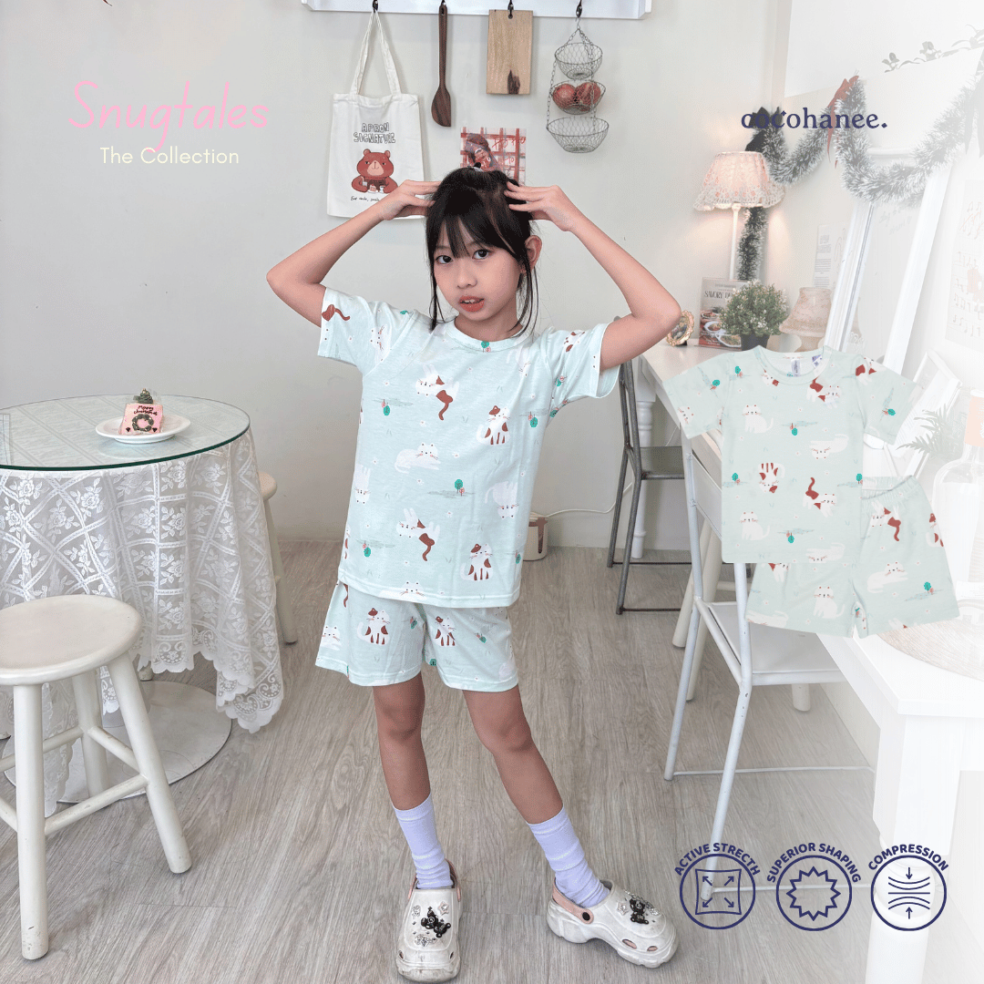 Cocohanee - Cat’s Playground - Short Pajamas - Piyama Tidur Anak
