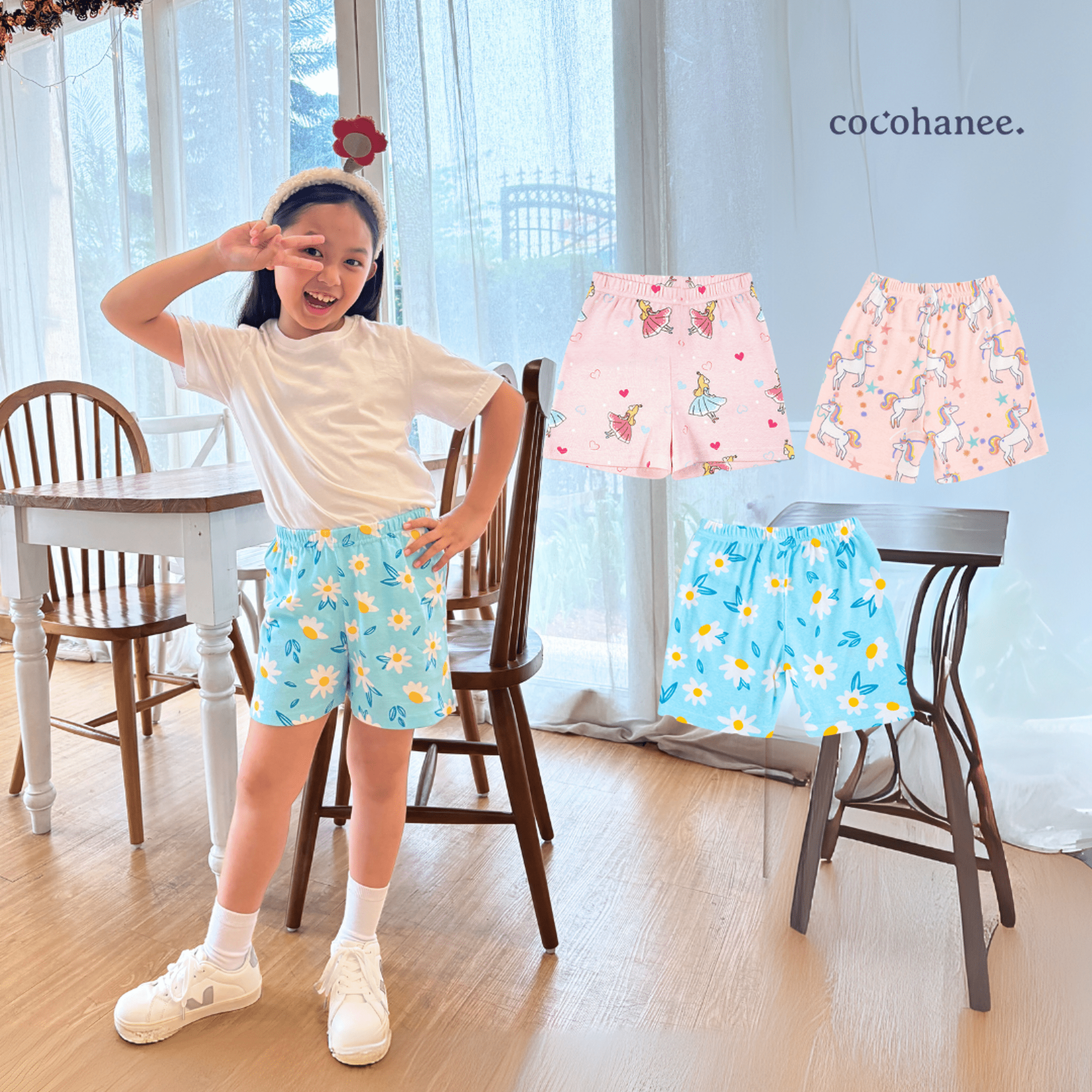 Cocohanee - Dreamland Short Pants - Celana Pendek Anak Motif