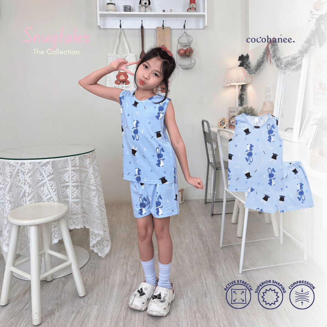 Cocohanee - Magic Rabbit - Sleeveless Set - Setelan Anak Tanpa Lengan