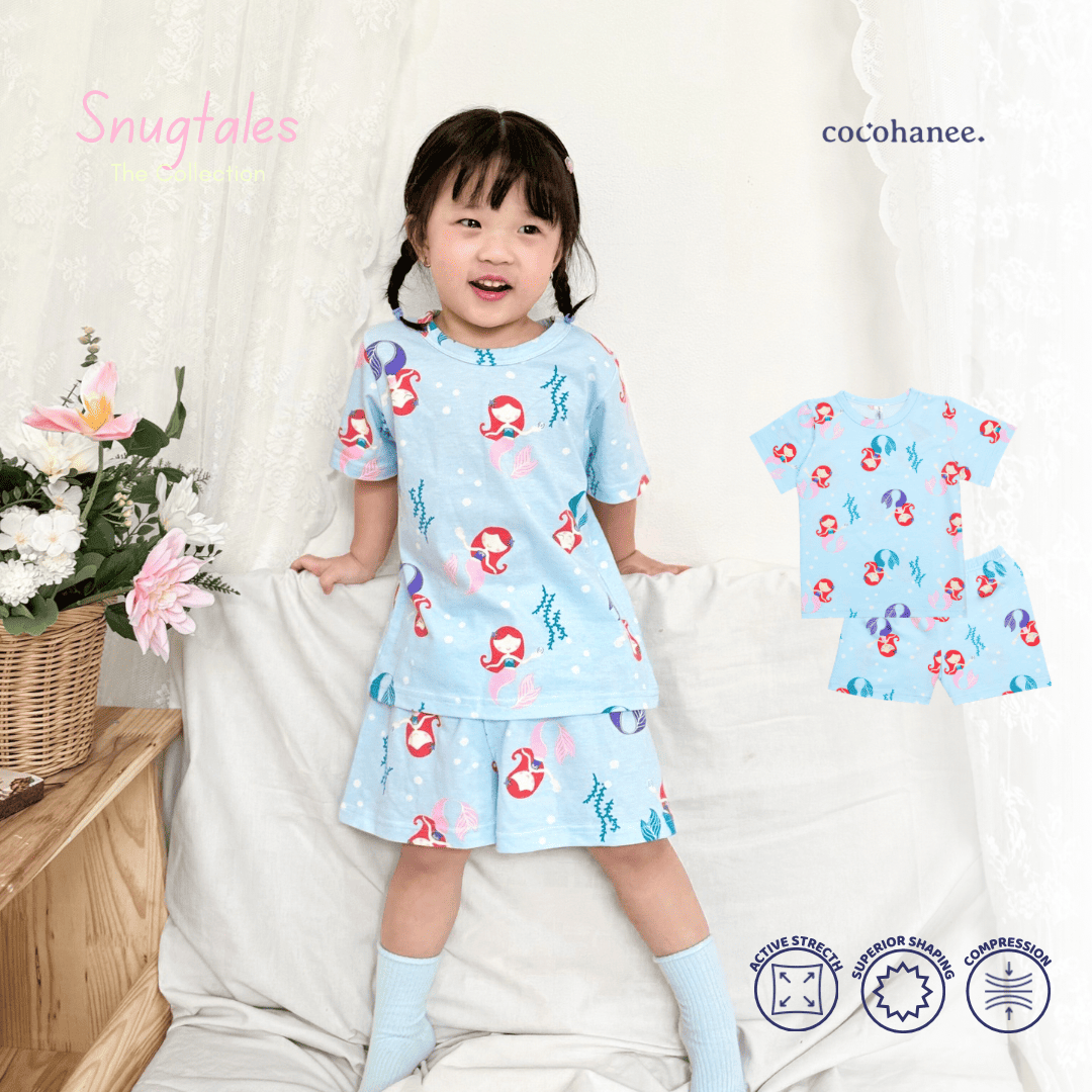 Cocohanee - Mermaid World - Short Pajamas - Piyama Tidur Anak