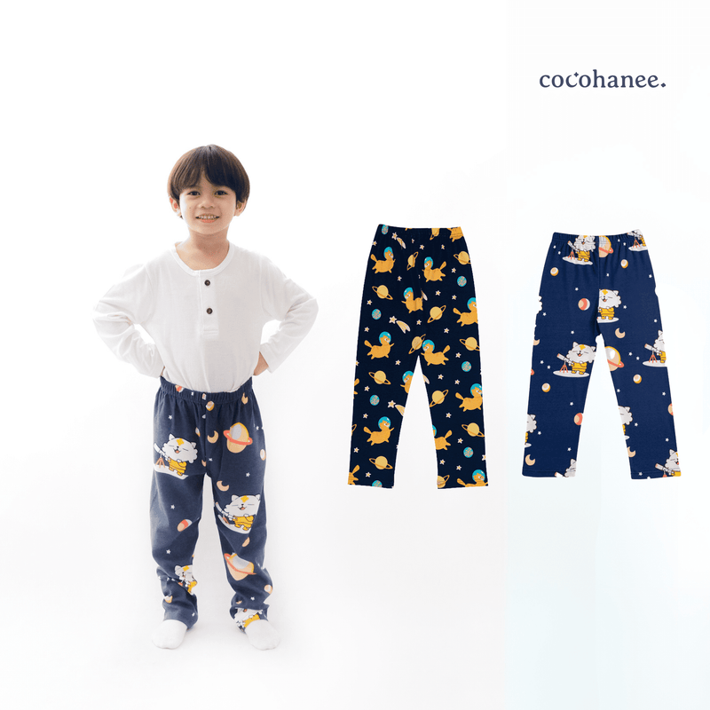 Cocohanee - Outer Space Long Pants - Celana Panjang Anak Motif