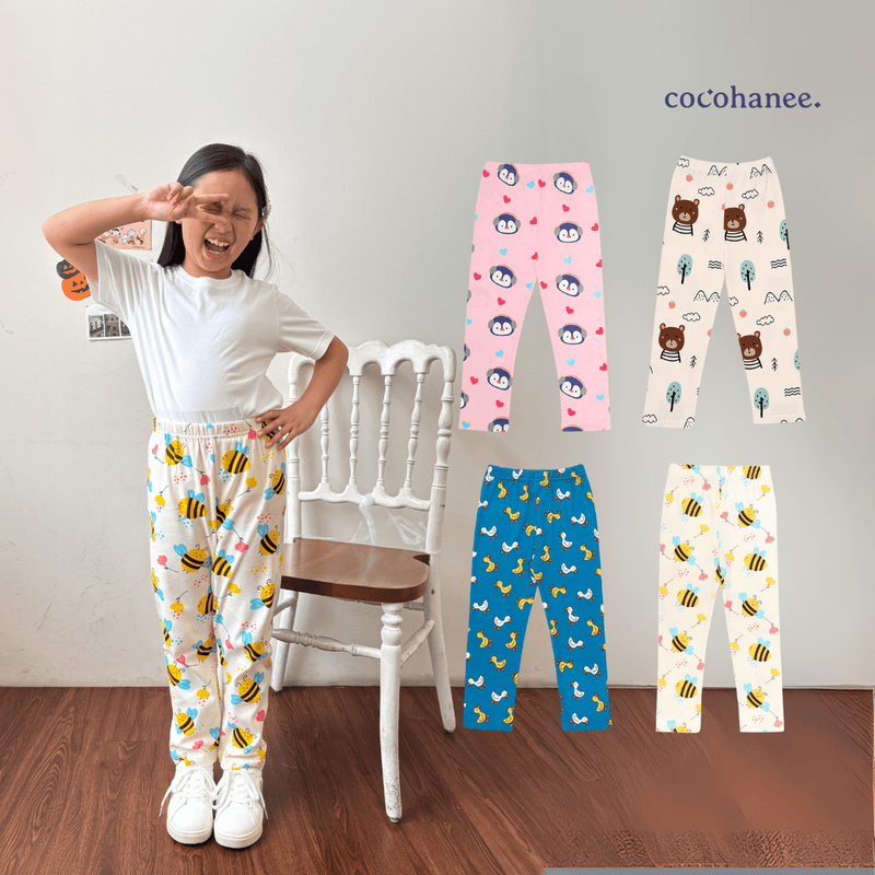 Cocohanee - Zoo Paradise Long Pants - Celana Panjang Anak Motif