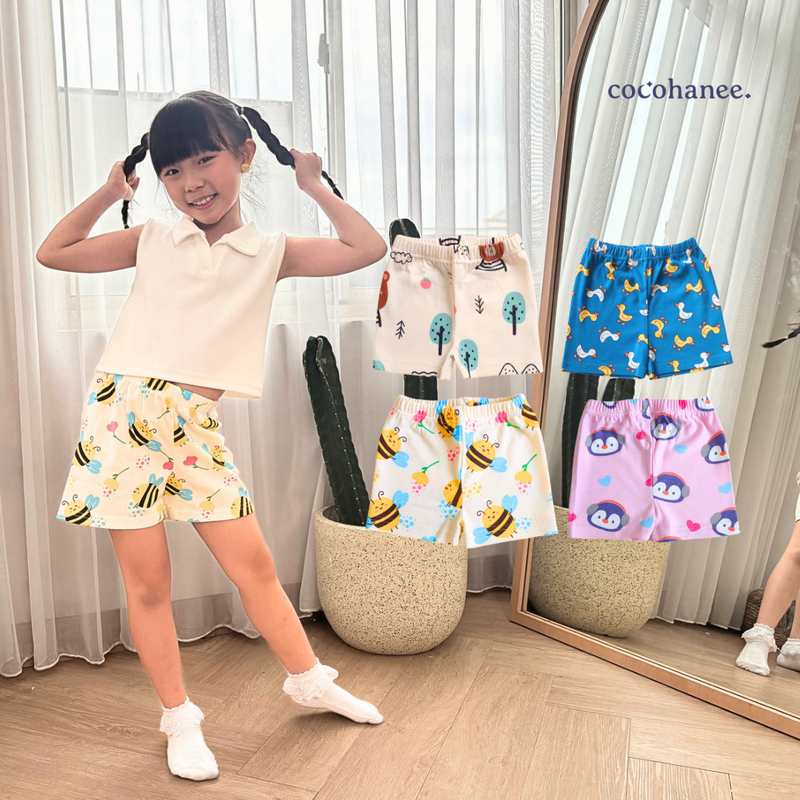 Cocohanee - Zoo Paradise Short Pants - Celana Pendek Anak Motif