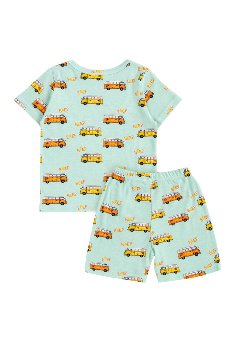 Cocohaneee - School Bus Short Pajamas