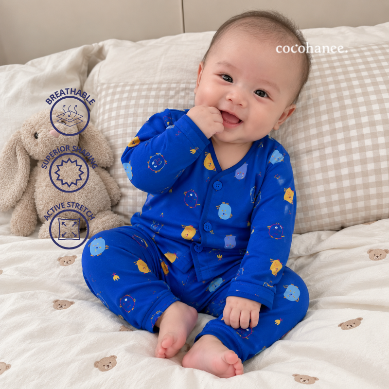 Cocohanee Local Market - Long Button Down Pajamas Pop Wings