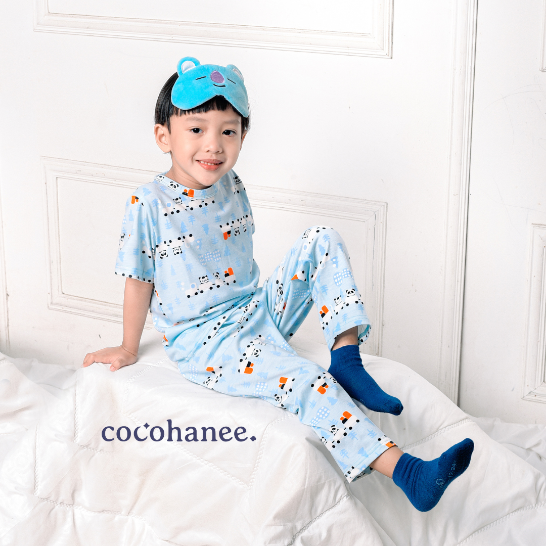 Cocohanee - Animal Train Cozy Pajamas - Piyama Tidur Anak