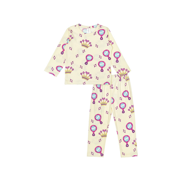 Cocohanee - Crown Princess Long Pajamas - Piyama Tidur Anak