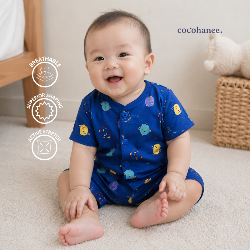 Cocohanee Local Market - Short Button Down Pajamas Pop Wings
