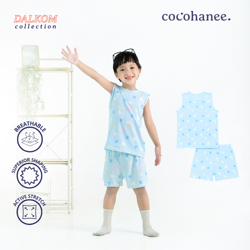 Popsicle - Sleeveless Pajamas - Piyama Tidur Anak