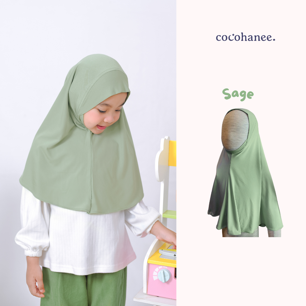 Cocohanee - Hanee Oval Hijab - Jilbab Anak Instan