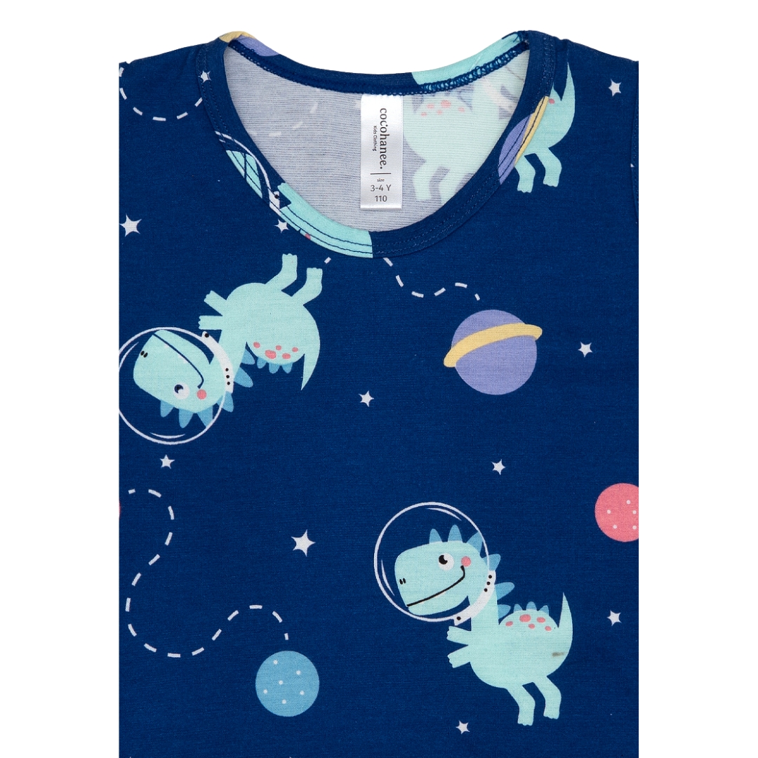 Cocohanee - Cosmic Dino Sleeveless Set - Setelan Anak Tanpa Lengan