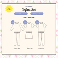 Infant Set Bundle - Setelan Piyama Tidur Anak Bayi