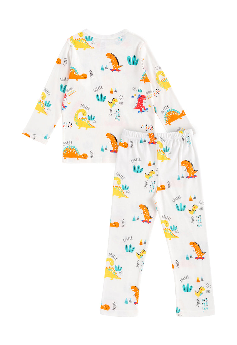 Cocohanee - Orange Dino Long Pajamas
