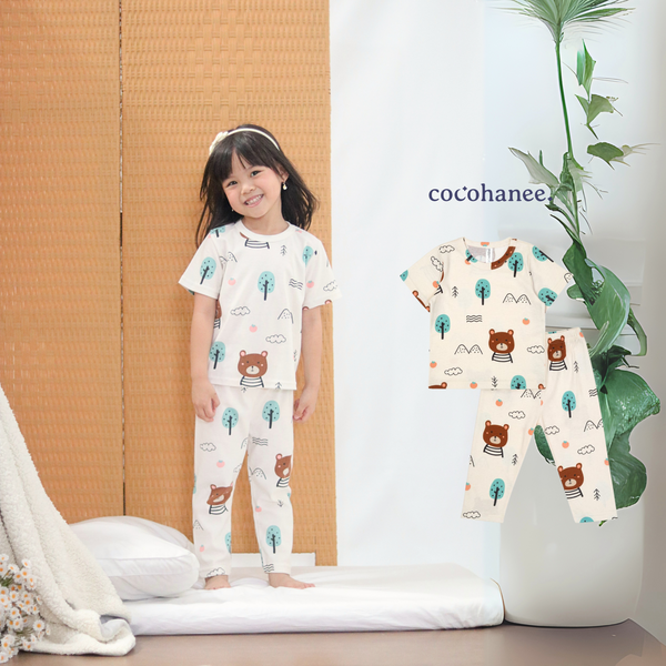 Cocohanee - Bears Cozy Pajamas - Piyama Tidur Anak