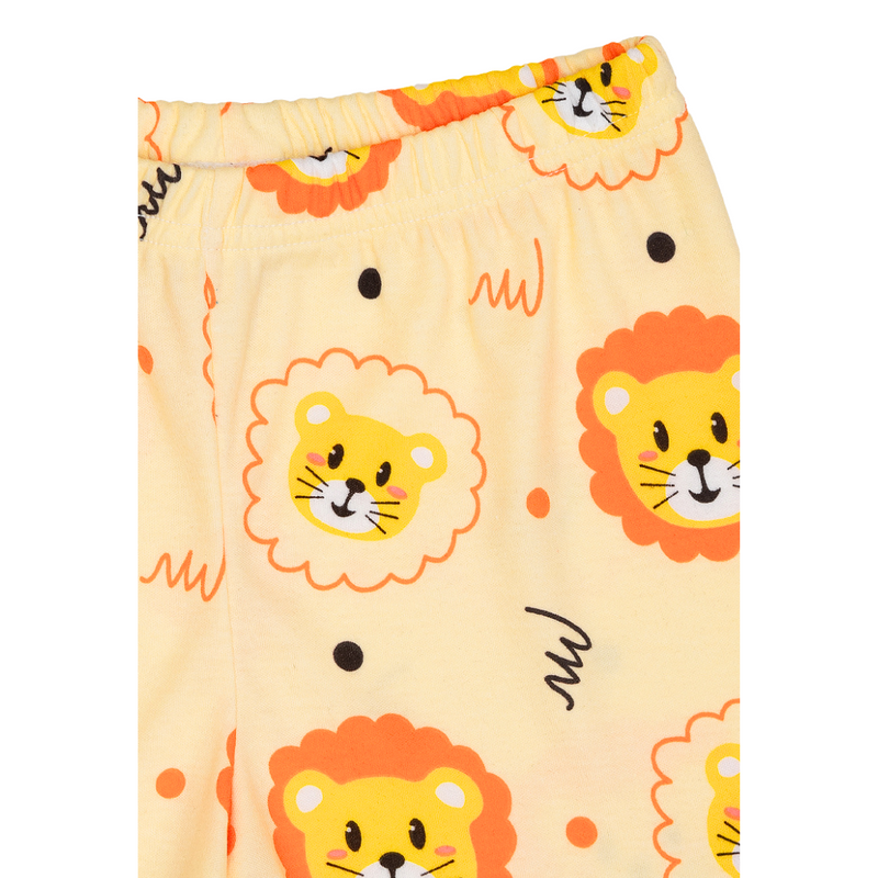 Cocohanee - Lion Shoulder Button Long Pajamas - Piyama Bayi dan Anak dengan Kancing di Bahu