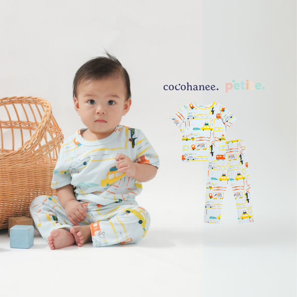 Cocohanee - Wheelscape Baby Cozy Pajamas - Piyama Tidur Bayi