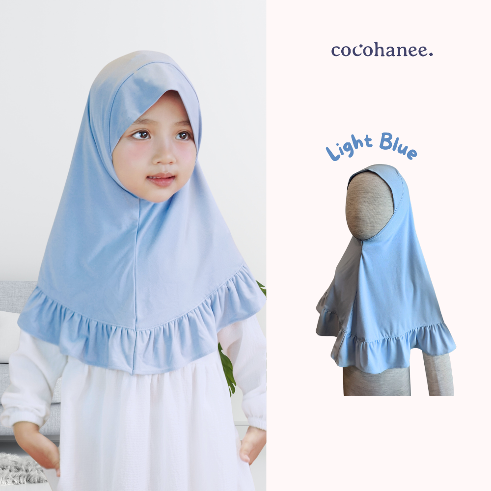 Cocohanee -  Hanee Ruffle Hijab - Jilbab Anak Instan