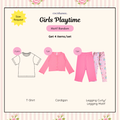 Girls Playtime Bundle - Baju Anak Perempuan Bermotif