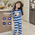 Cocohanee Classic Summer Vibe - Long Pajamas Jelly Wave