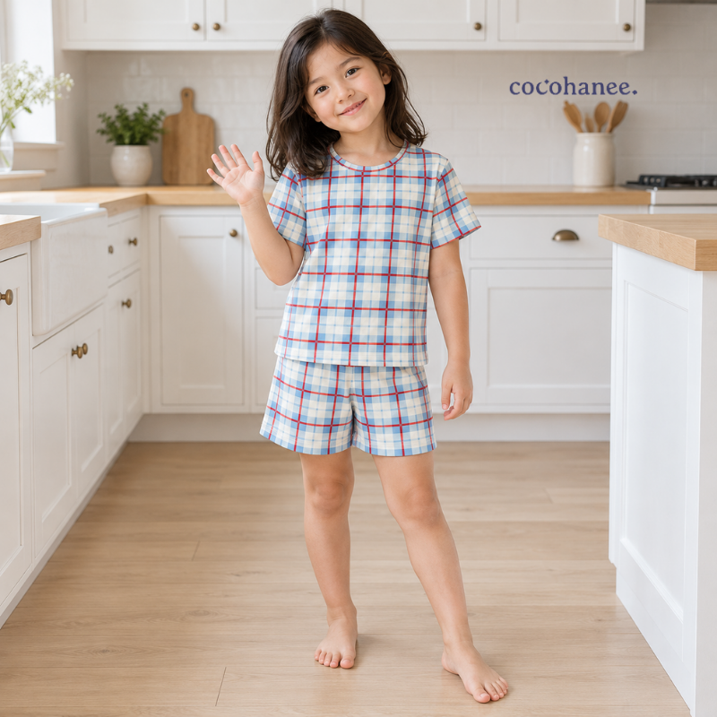 Cocohanee Classic Summer Vibe - Short Pajamas Picnic Pop