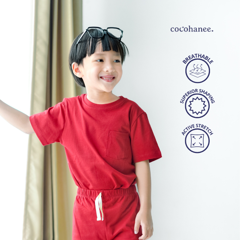 Cocohanee - Basic Pocket Tee - Baju Atasan Anak
