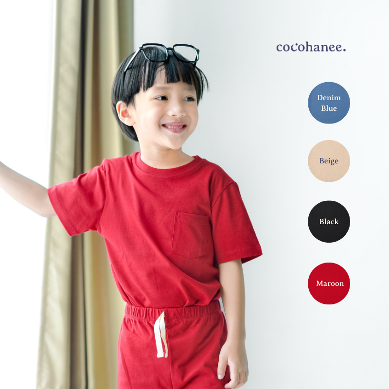 Cocohanee - Essentials Pocket Tee - Baju Atasan Anak