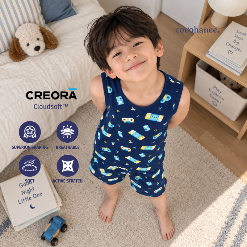Cocohanee Wonderverse - Sleeveless Set Pajamas Game On!