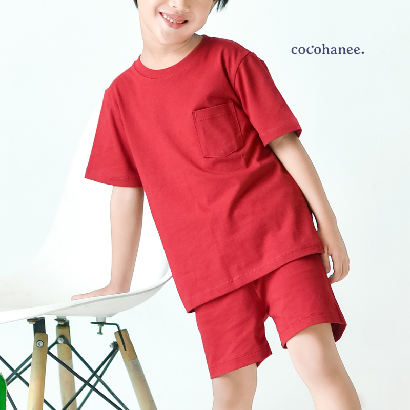 Cocohanee - Basic Pocket Tee - Baju Atasan Anak