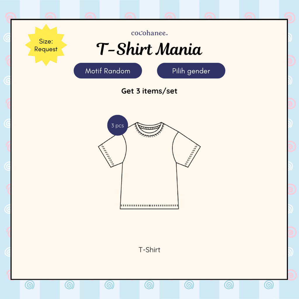 T-Shirt Mania Bundle - Baju Sablon Anak