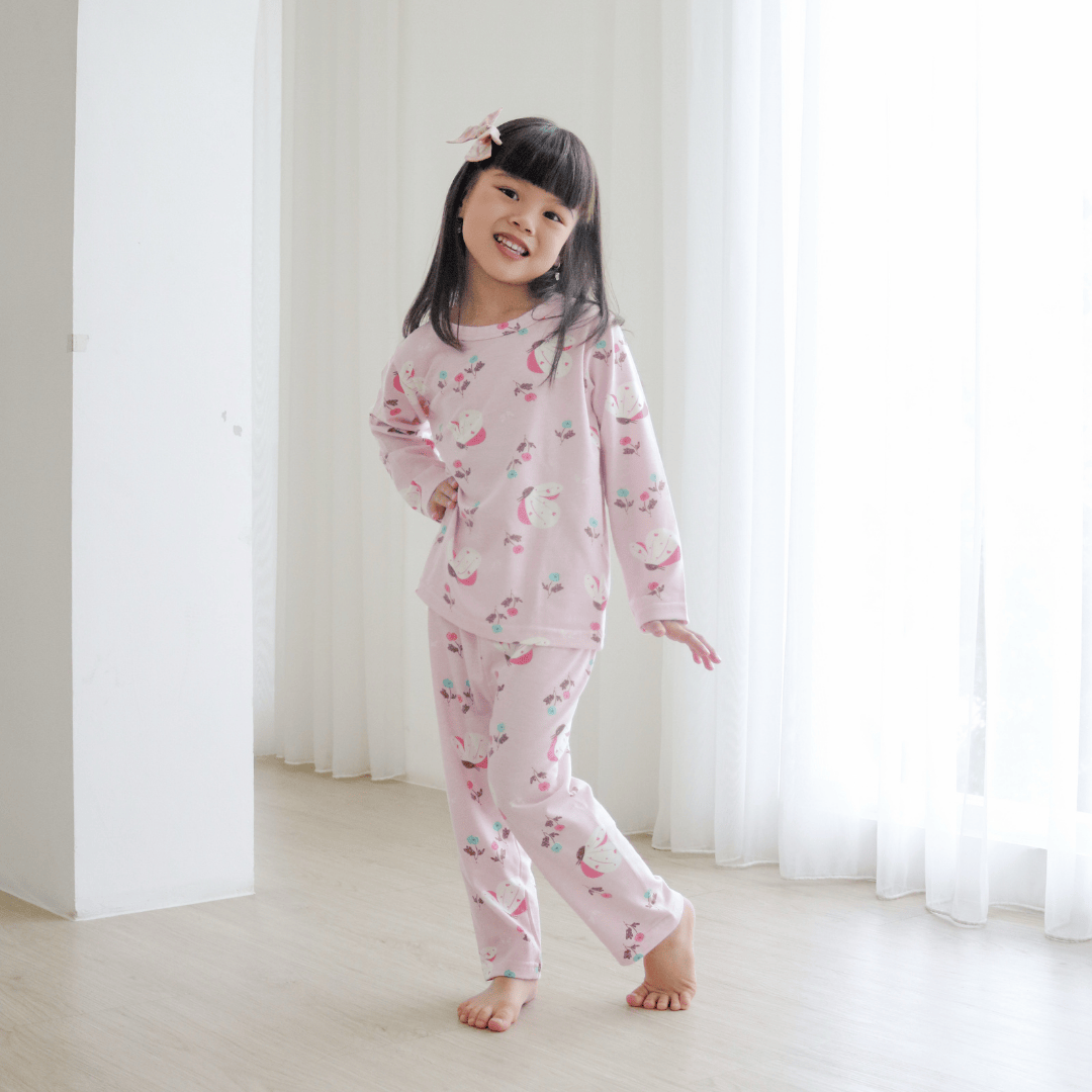 Cocohanee - Butterflies Long Pajamas - Piyama Tidur Anak