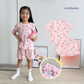 Cocohanee - Unicorn World Shoulder Button Short Pajamas - Piyama Bayi dan Anak dengan Kancing di Bahu