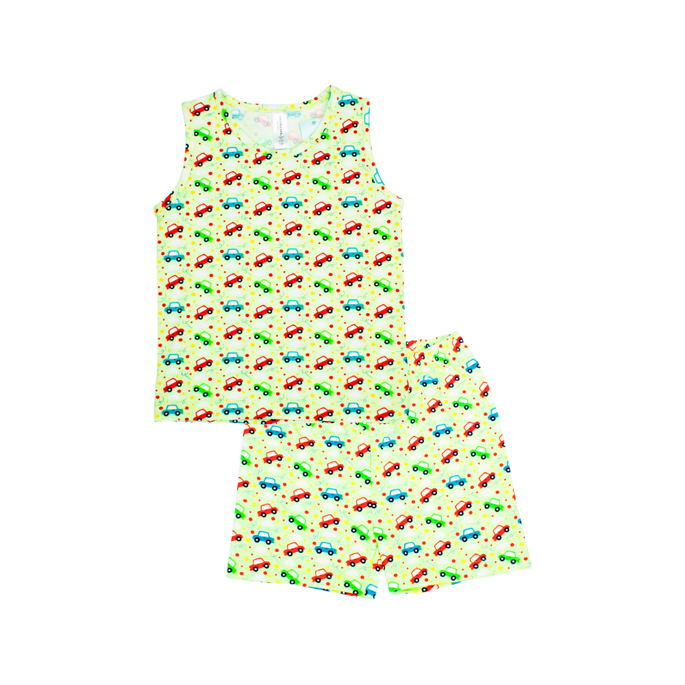 Cocohanee - Car Dots Sleeveless Set