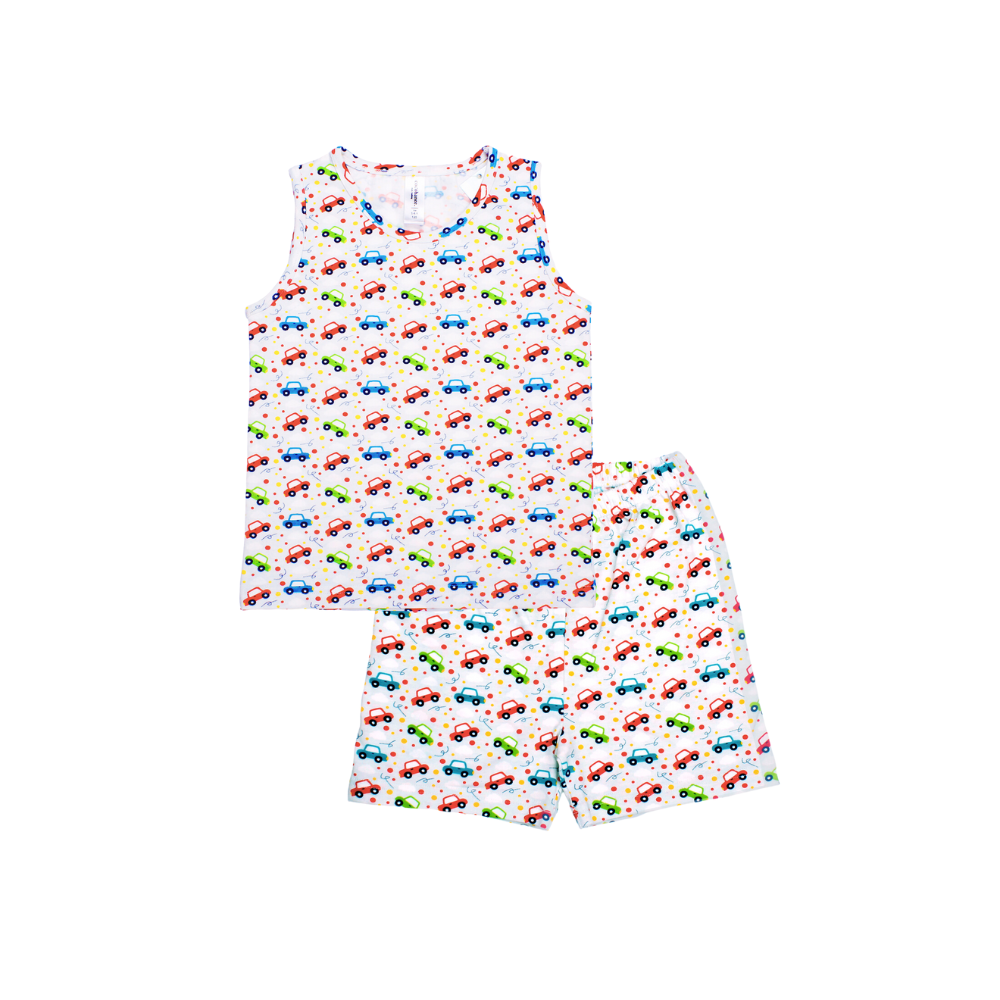 Cocohanee - Car Dots Sleeveless Set