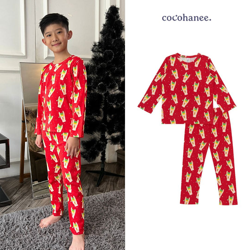 Cocohanee - Llma Claus Long Pajamas