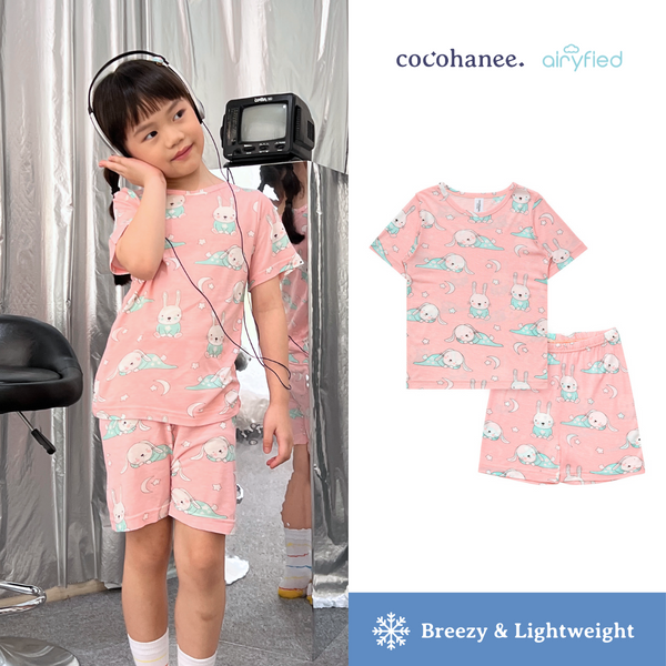 Cocohanee - Rabbit On Pajamas Short Pajamas - Piyama Tidur Anak