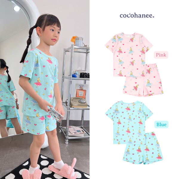 Cocohanee - Cinderelle Short Pajamas - Piyama Tidur Anak