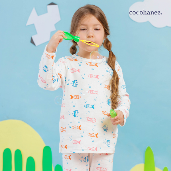 Cocohanee - Fish Line Long Pajamas