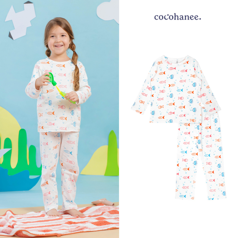 Cocohanee - Fish Line Long Pajamas