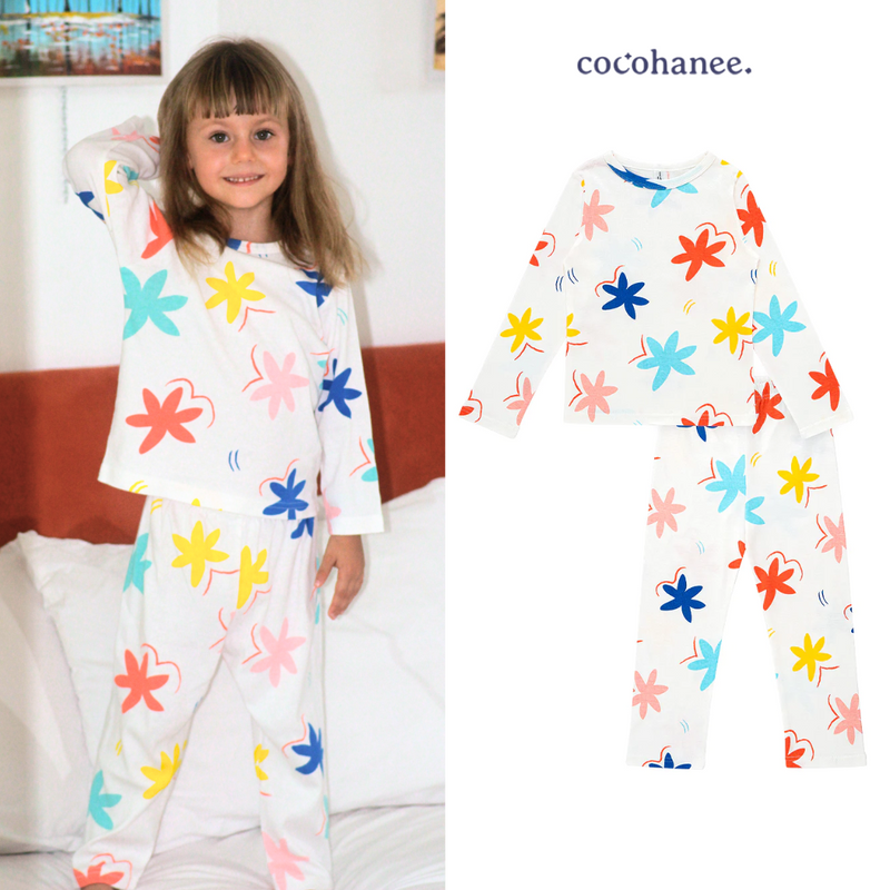 Cocohanee - Camelia Petals Long Pajamas