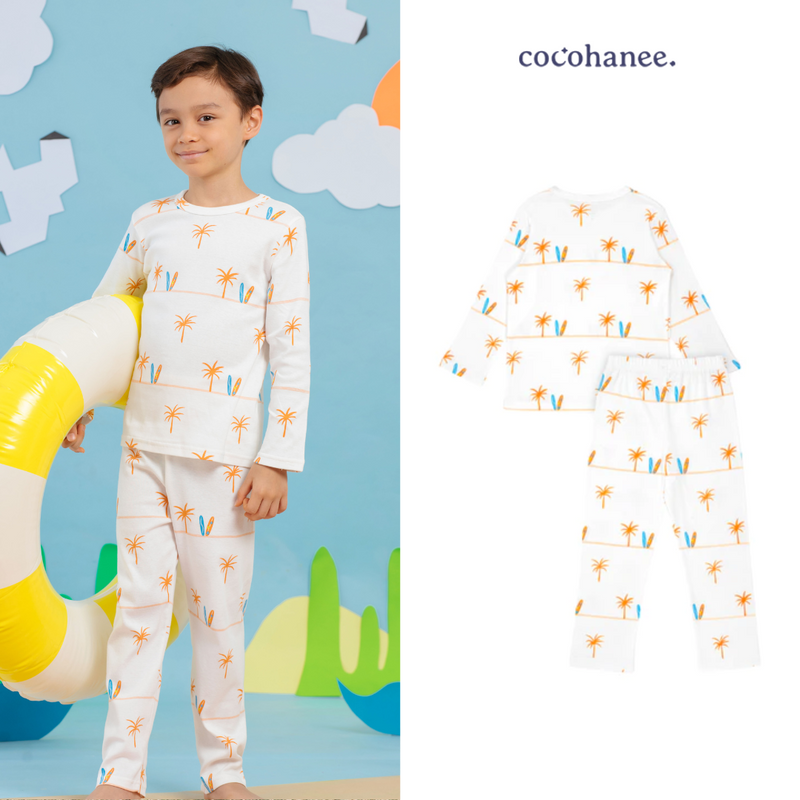 Cocohanee - Palm surf Long Pajamas