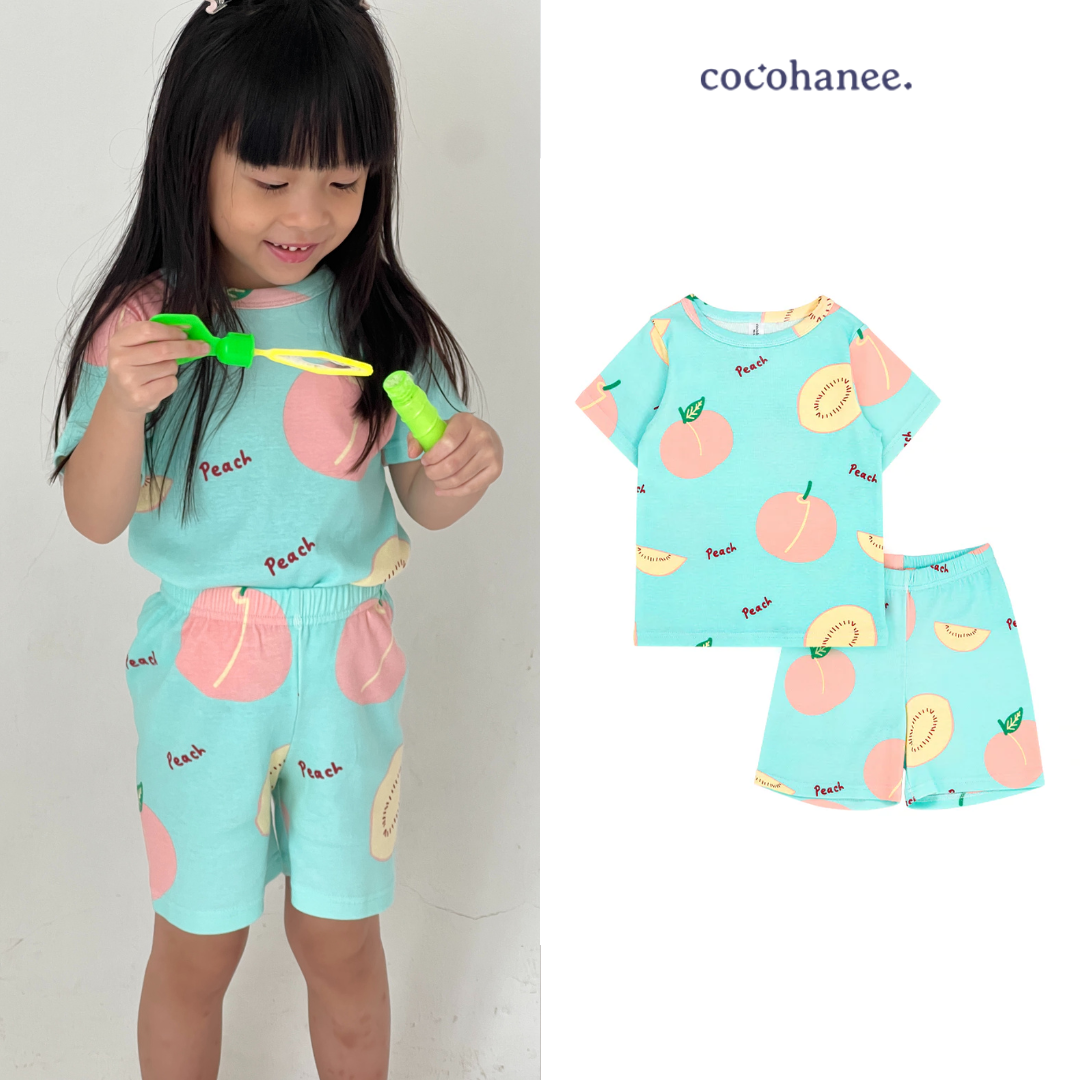 Cocohanee - Peach Perfect Short Pajamas