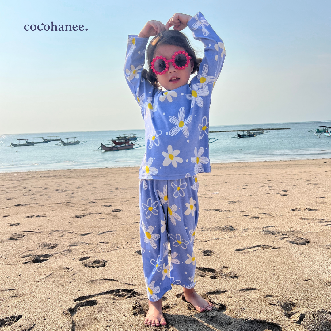Cocohanee - Winter Daisy Long Pajamas