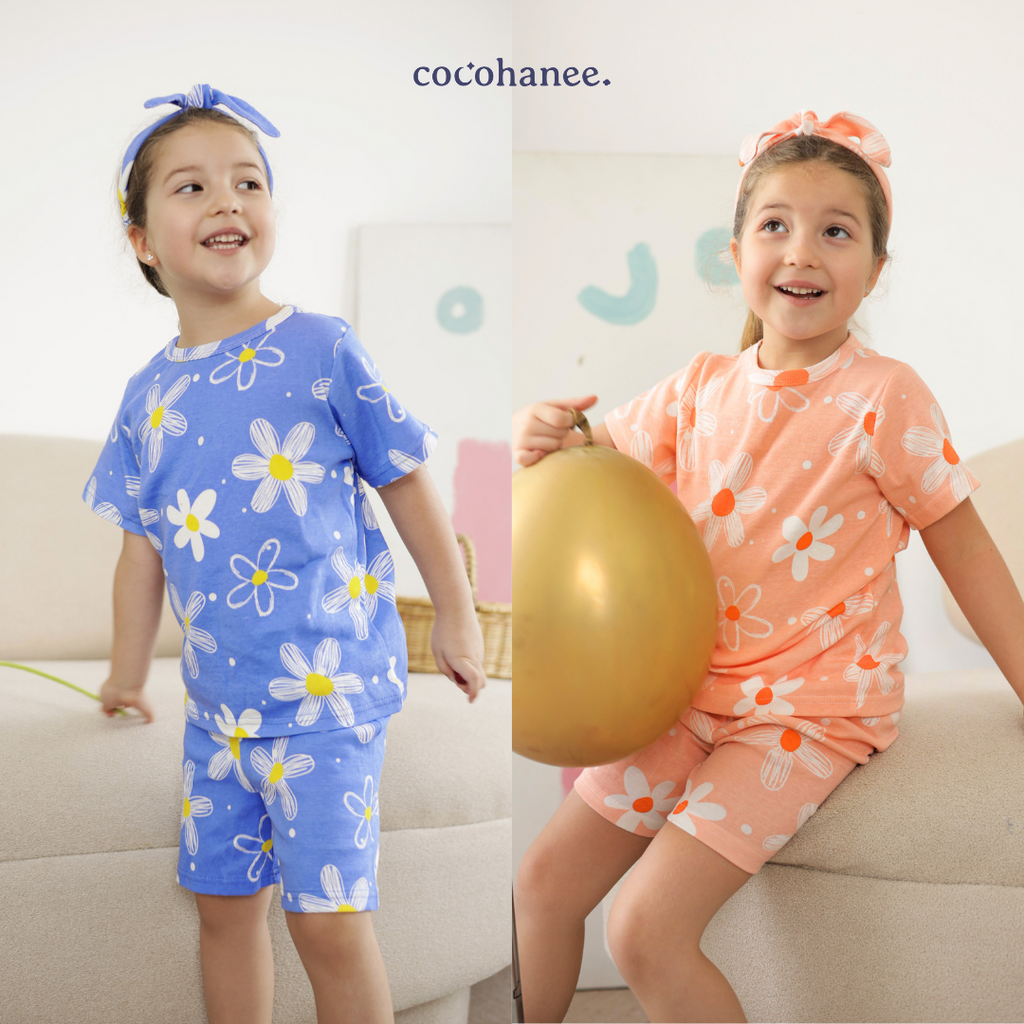 Cocohanee - Winter Daisy Short Pajamas