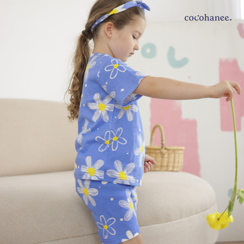 Cocohanee - Winter Daisy Short Pajamas