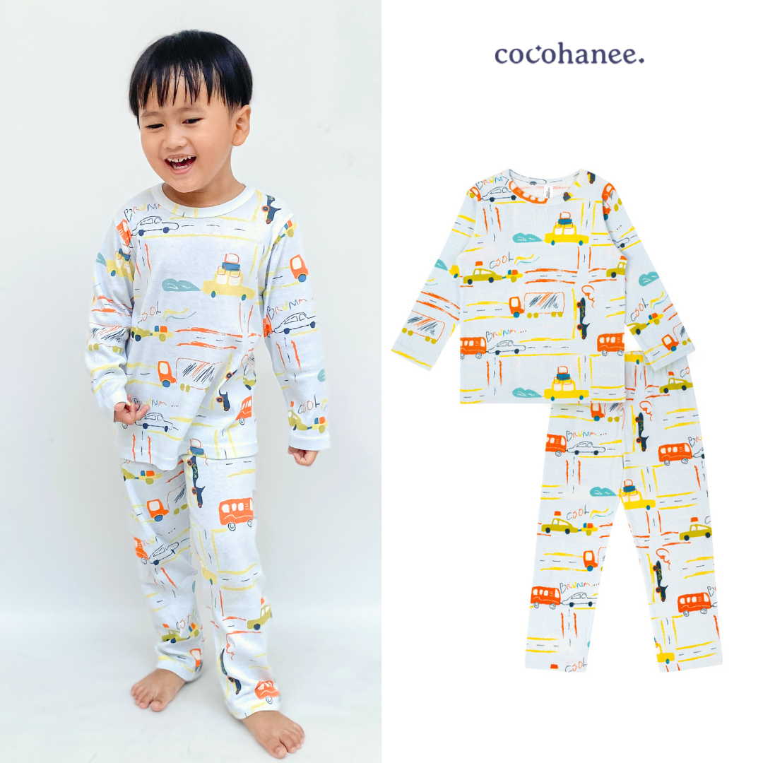 Cocohanee - Wheelscape Long Pajamas