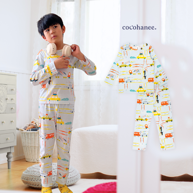 Cocohanee - Wheelscape Long Pajamas