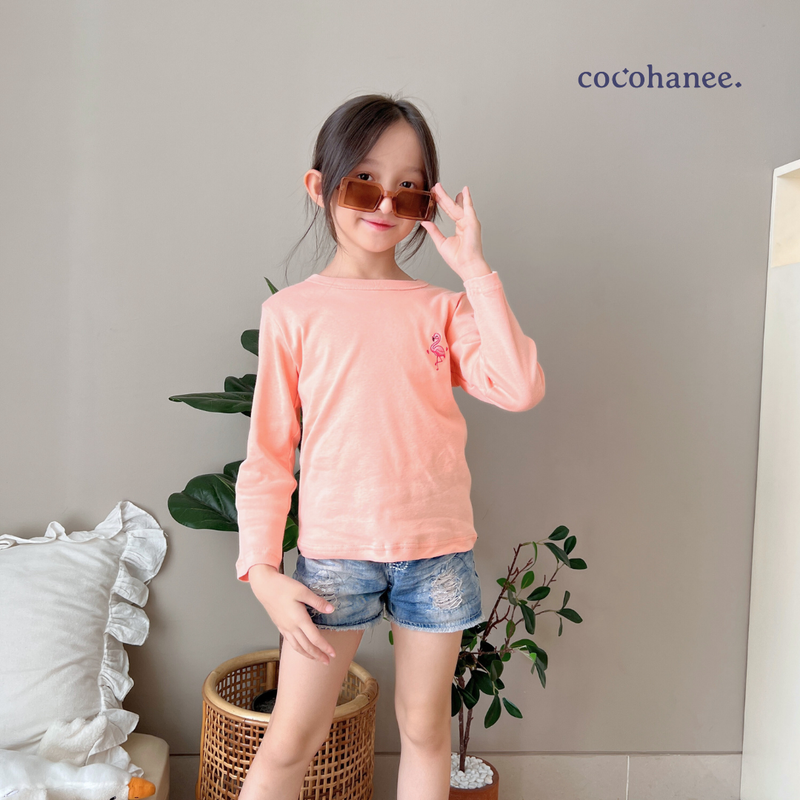 Cocohanee - Tropical Summer Long Top - Atasan Anak Lengan Panjang